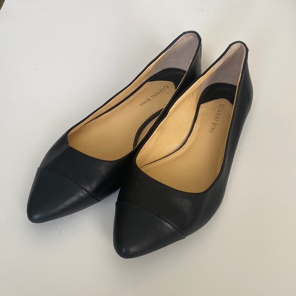 Ballerines La Fenice - Bout Pointu Noir, Fourrure Poney, Taille US 7.5/38 - Occasion